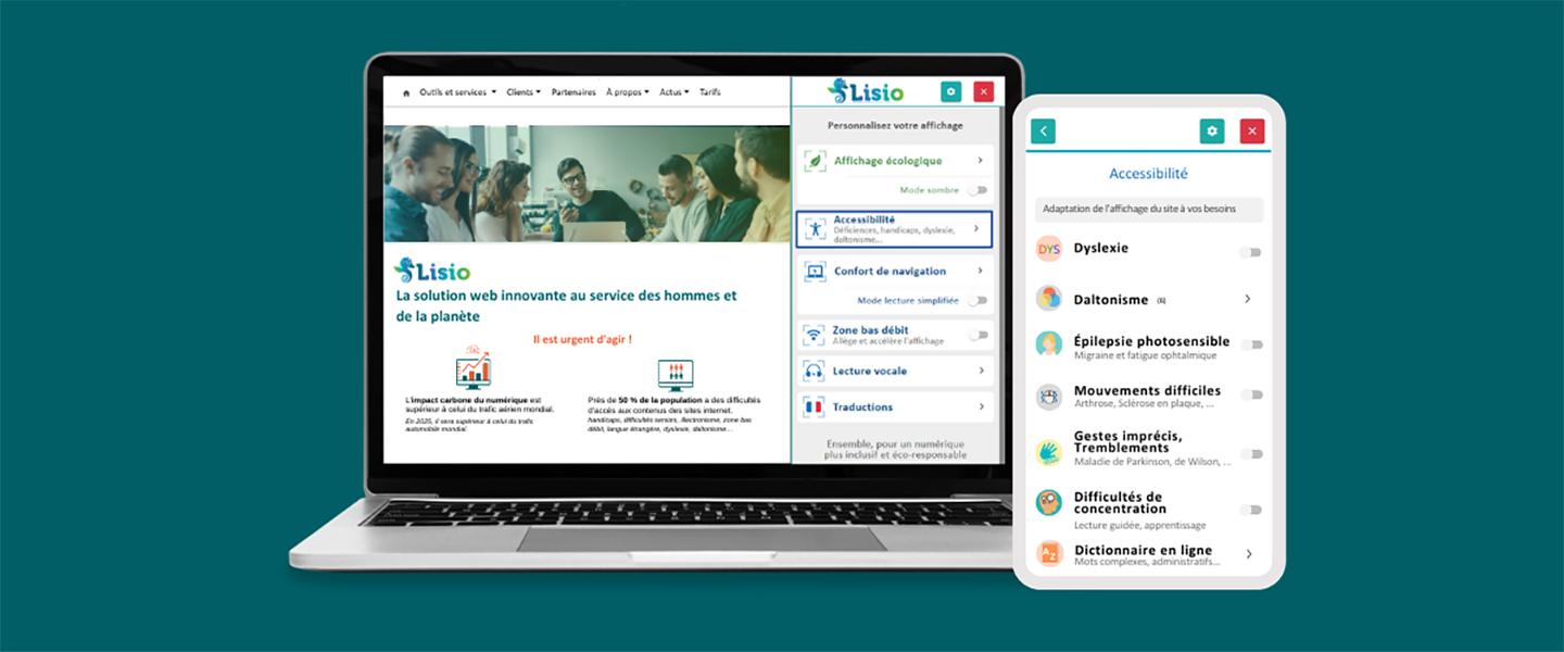 Lision, solution web ecoresponsable et inclusive