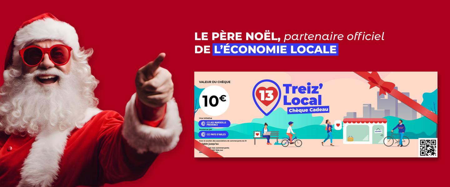 Le Père Noël Pays d'Arles soutient Treiz'Local