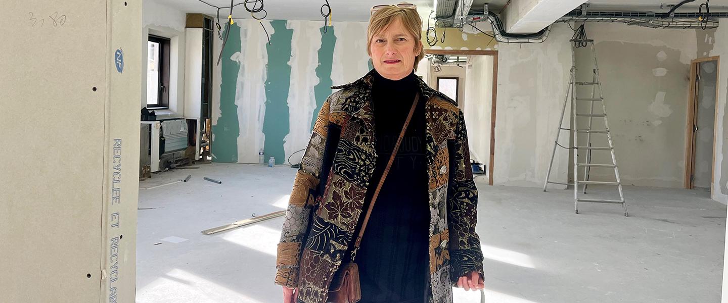 Echange avec la dirigeante de Raedificare, Valérie Decot, sur le chantier de la CCI Paca